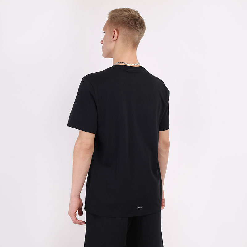 мужская черная футболка PUMA Parquet Street Graphic Tee 59993804 - цена, описание, фото 4